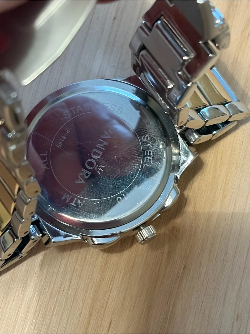 Battery-Operated Fashion Watch – Gold & Silver Tone – Crystal Accent